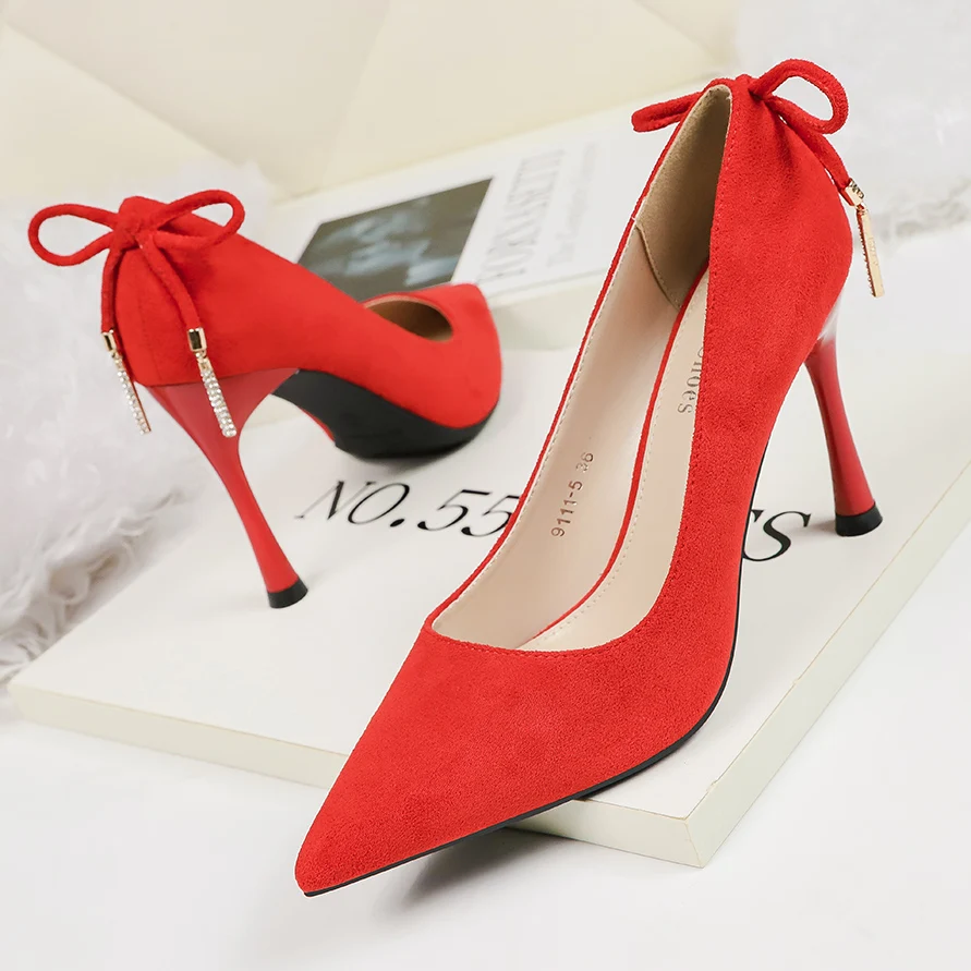 2019 женские роскошные туфли на высоком каблуке 9 см с бантом и бусинами свадебные