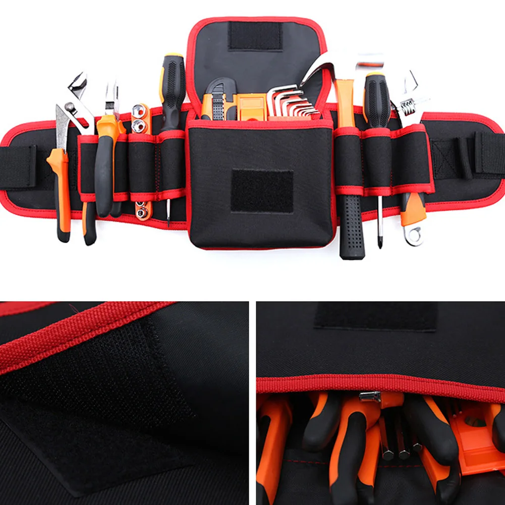 

Multi-Functional Electrician Tools Bag Waist Pouch Belt Storage Oxford Cloth Holder Organizer For Wrench Drill Hammer Knife Tool