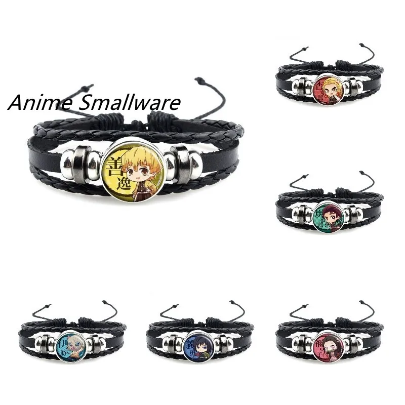 

Anime Demon Slayer Kimetsu No Yaiba Figure Cosplay Agatsuma Zenitsu Fashion Bracelet Tomioka Giyuu Model Arm Decoration Props