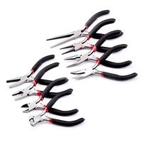 Free shipping Stainless Steel Black Needle Nose Pliers Set Hand Tool For Jewelry Making DIY Jewelry Pliers Tools Equipments