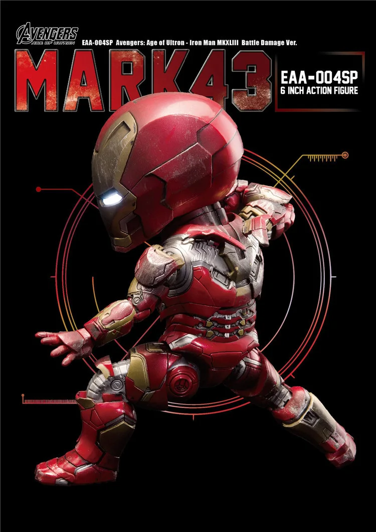 EAA-024 зверь Kingdom1/12 шкал Мстители мини куклы Железный человек MK43 супер для летательного аппарата 10 юбилей издание 16 см