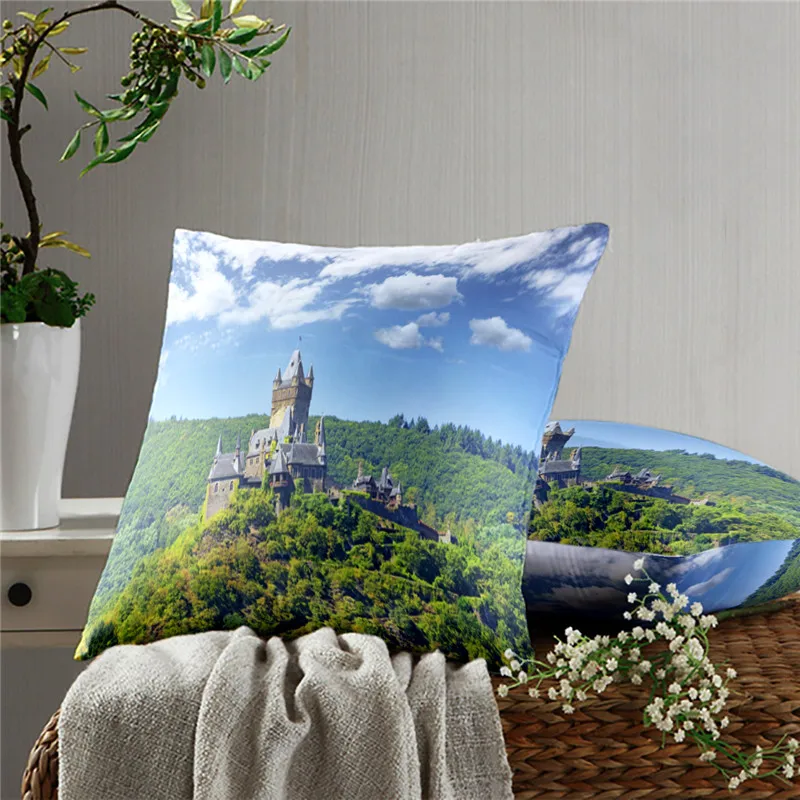 

Castle Pillow Case Decoration Sofa Cushion Pillow Case Bed Pillow Case Home Decoration Car Pillow Case