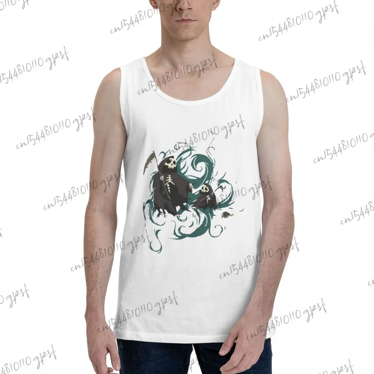 

Men's sport musculation Traditional Harvest Pattern Pure cotton men tank top gym clothing