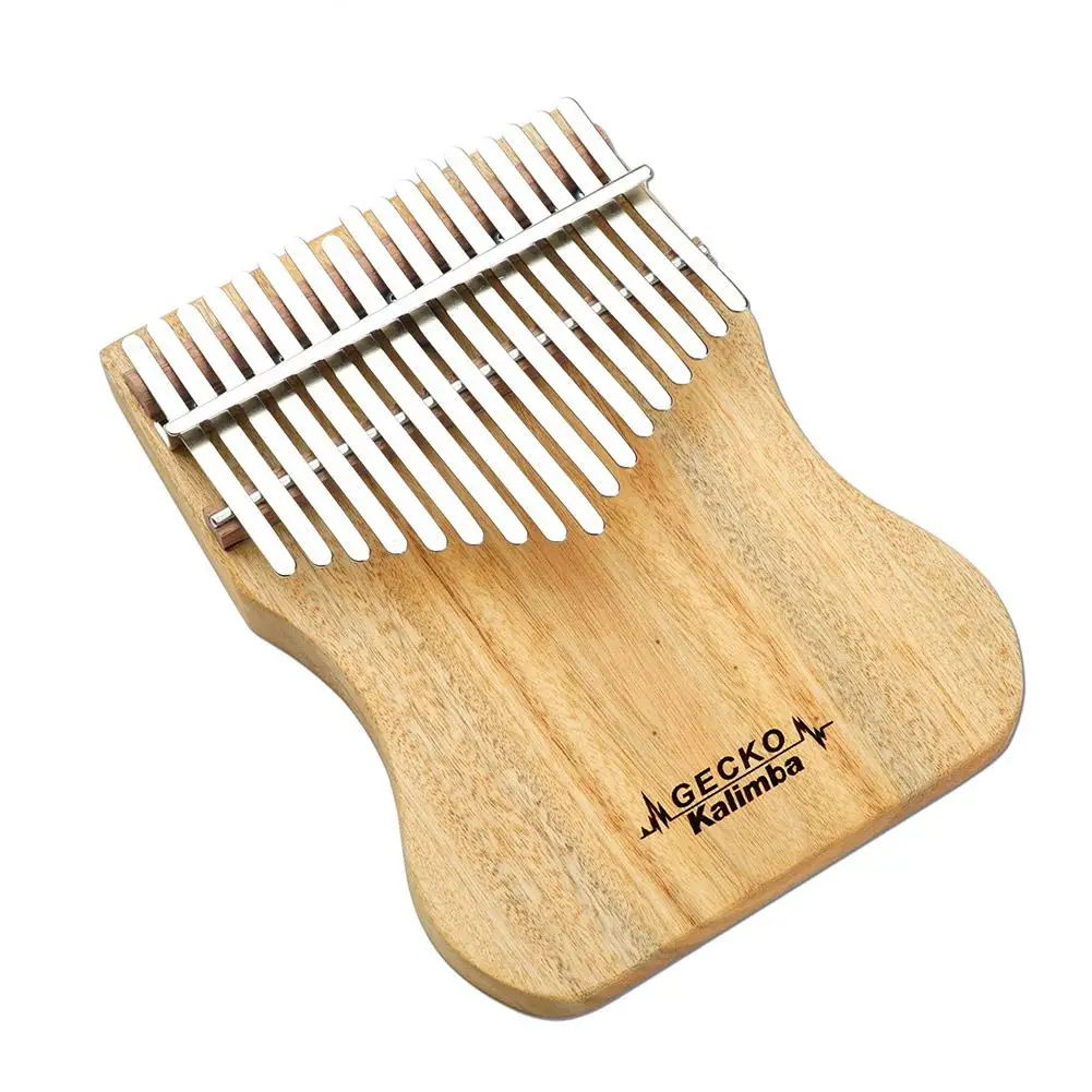 GECKO 17 клавиш Kalimba большой палец пианино B Мелодия камфора деревянный