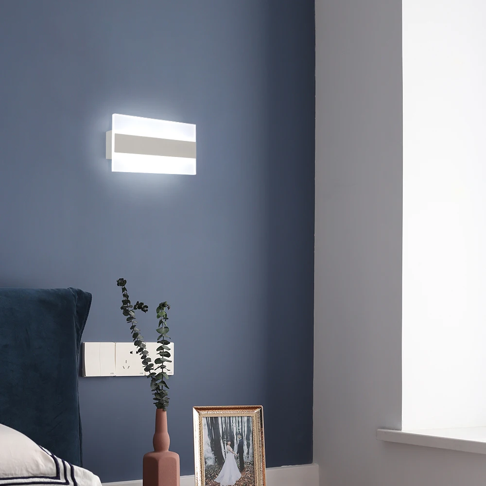 Квадратный настенный высветильник ель света комнатные современные светильники