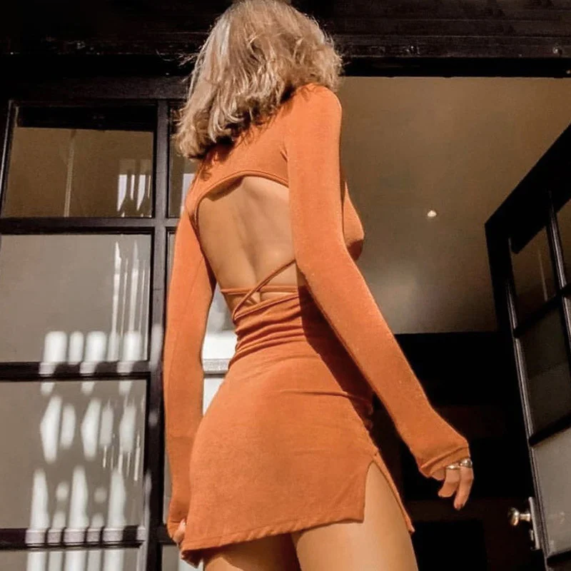 

Платье 2021 Осень-Зима Женский вязаный свитер белый черный облегающее мини-платье с длинным рукавом Повседневный свитер с капюшоном