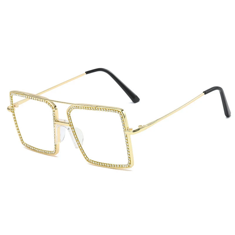 

Женские солнцезащитные очки с кристаллами, винтажные прозрачные линзы, женские роскошные солнцезащитные очки с украшением стразы, мужские солнцезащитные очки