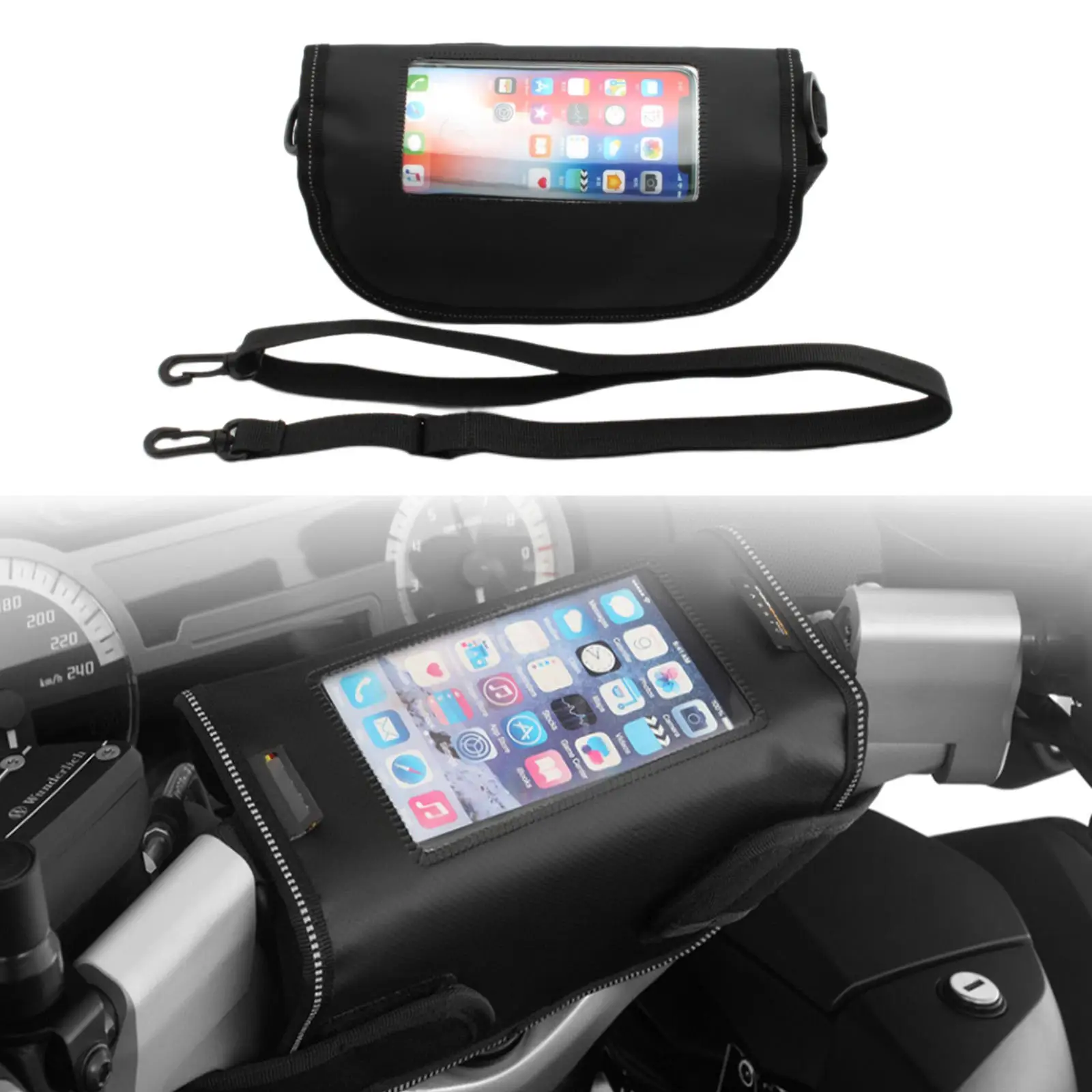 

Linen Motorcycle Handlebar Bag Travel Bag Navigation Bag Storage Bag for BMW K1600GT K1600 Grand K1600GTI R1100R R1250RT R850