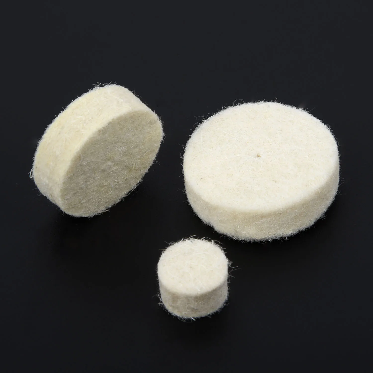 

30pcs Wool Felt Polishing Wheel Buffing Pad + 3 Mandrels For Rotary Tool Set