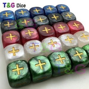 Кости-6-сторонний 10 шт эффект мраморной поверхности 