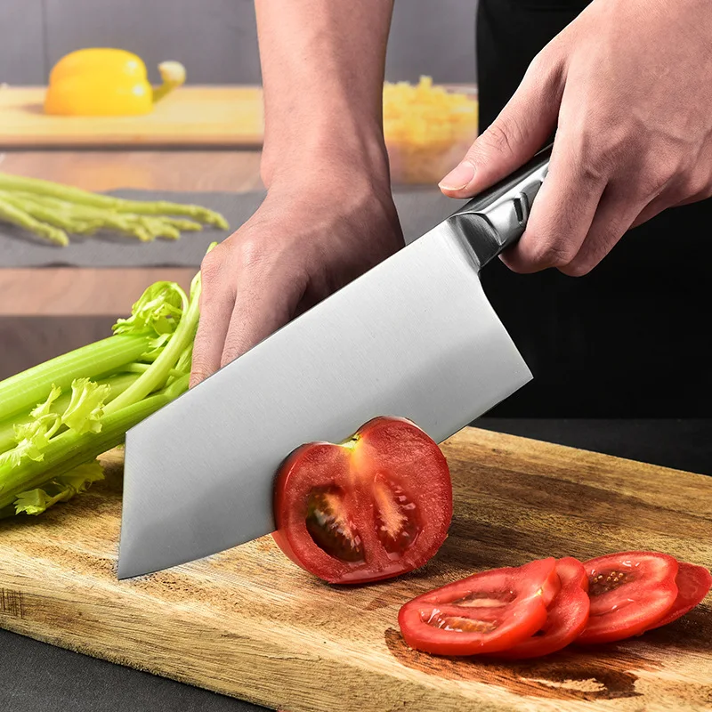 Нож шеф-повара из нержавеющей стали 7 дюймов | Дом и сад