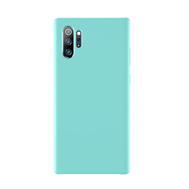Светло-голубой Чехол для samsung Note 10 Plus, силиконовый мягкий чехол на заднюю панель для samsung Galaxy S8, S9, S10 Plus, S10e, Note 10 Plus, 5G, 8, 9, чехол - Цвет: Светло-голубой