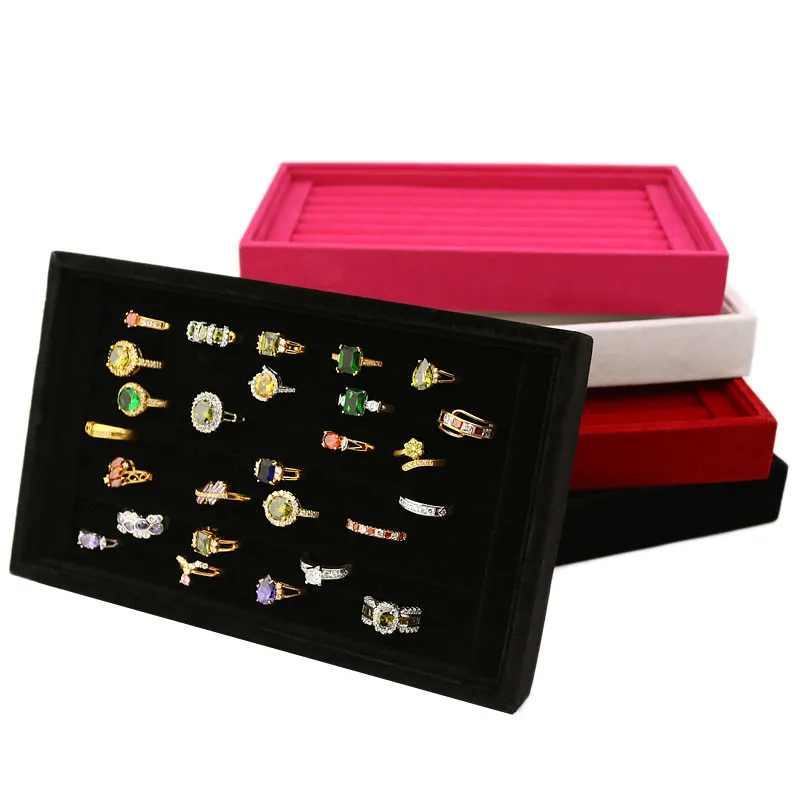 Бархатные ювелирные кольца серьги вставки дисплей браслет подставка для