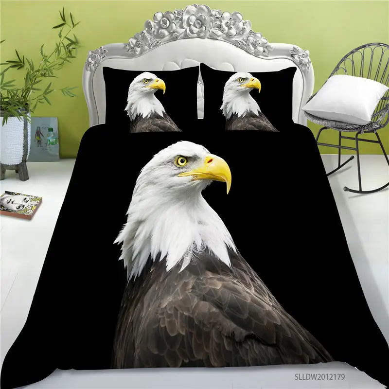 

Sunshine 3D Bedding Set King Size Luxury Animal Print Duvet Cover Seteagle Panda Printing Bed Gift For Adult Kids Dropship