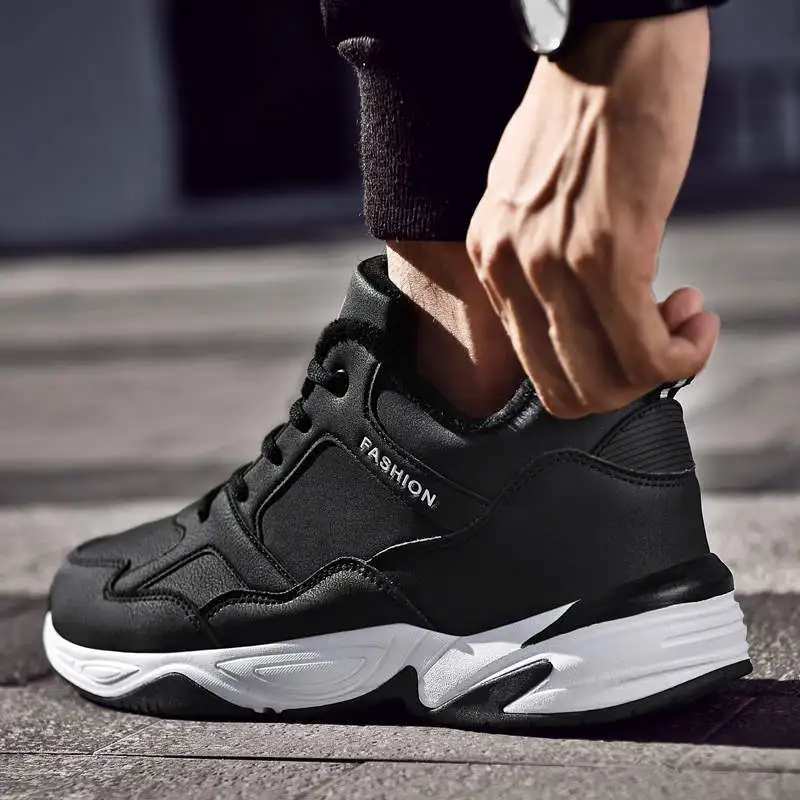 

Size 50 Men's Sports Shoes Casual Running-Shoes Mens Running Sneakers Classic Sport Men Black Running Man School Tennis Wit Dad