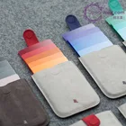 Мини Тонкий портативный держатель для кредитных карт DAX, дизайнерский держатель для карт, мужской кошелек, градиентный цвет, 5 карт, кошелек для денег, короткий женский кошелек