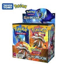 324Pcs/Box Pokemon Cards GX EX Sun & Moon Lost Thunder English Trading Card Game Evolutions Booster Box 36 Pack Collection Toys