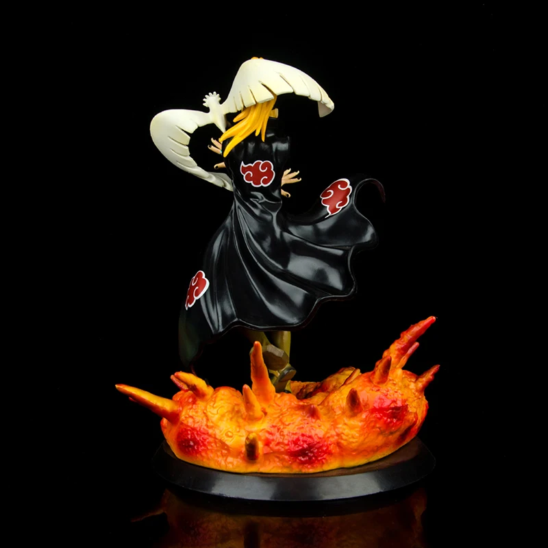 

26cm Anime Naruto Deidara Action Figure Akatsuki GK Four Bombs The Hall of Play PVC Collection Model Dolls Toys for Boys Gifts