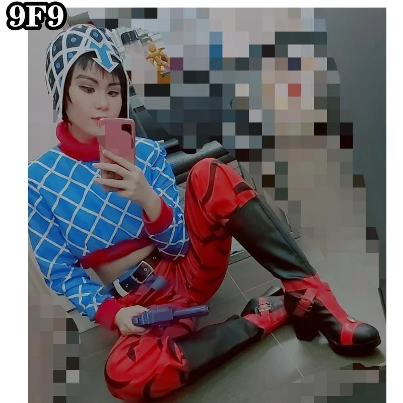 Аниме JOJO 5 приключения Джоджо Золотой ветер Гвидо Mista шапка костюм для косплея Топ