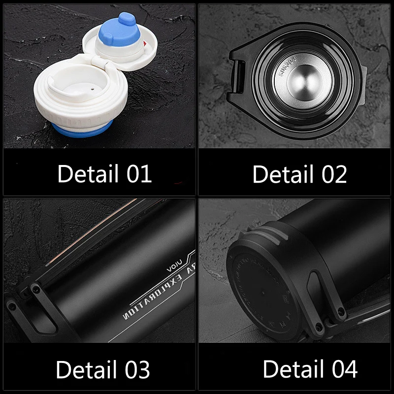 Брендовая термос с большой емкостью из нержавеющей стали изолированная