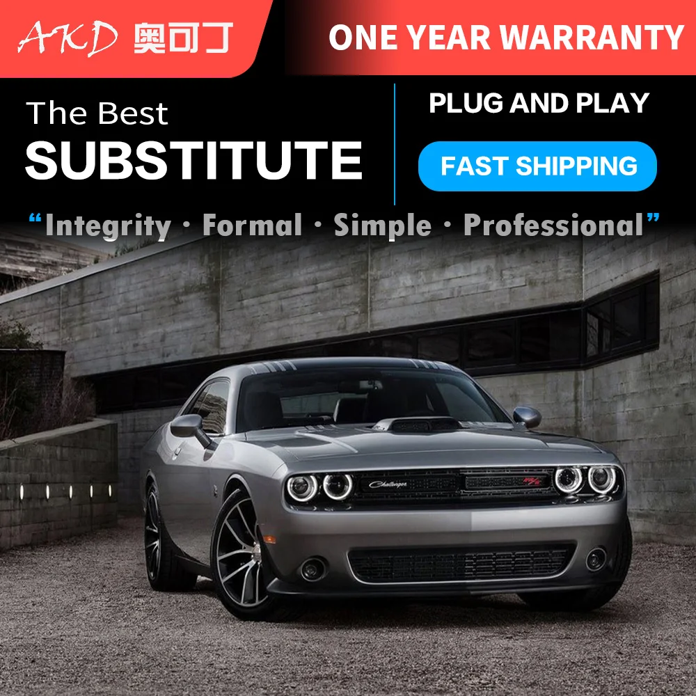 АКД стайлинга автомобилей для Dodge Challenger фары 2015 2019 Новый светодиодный задний
