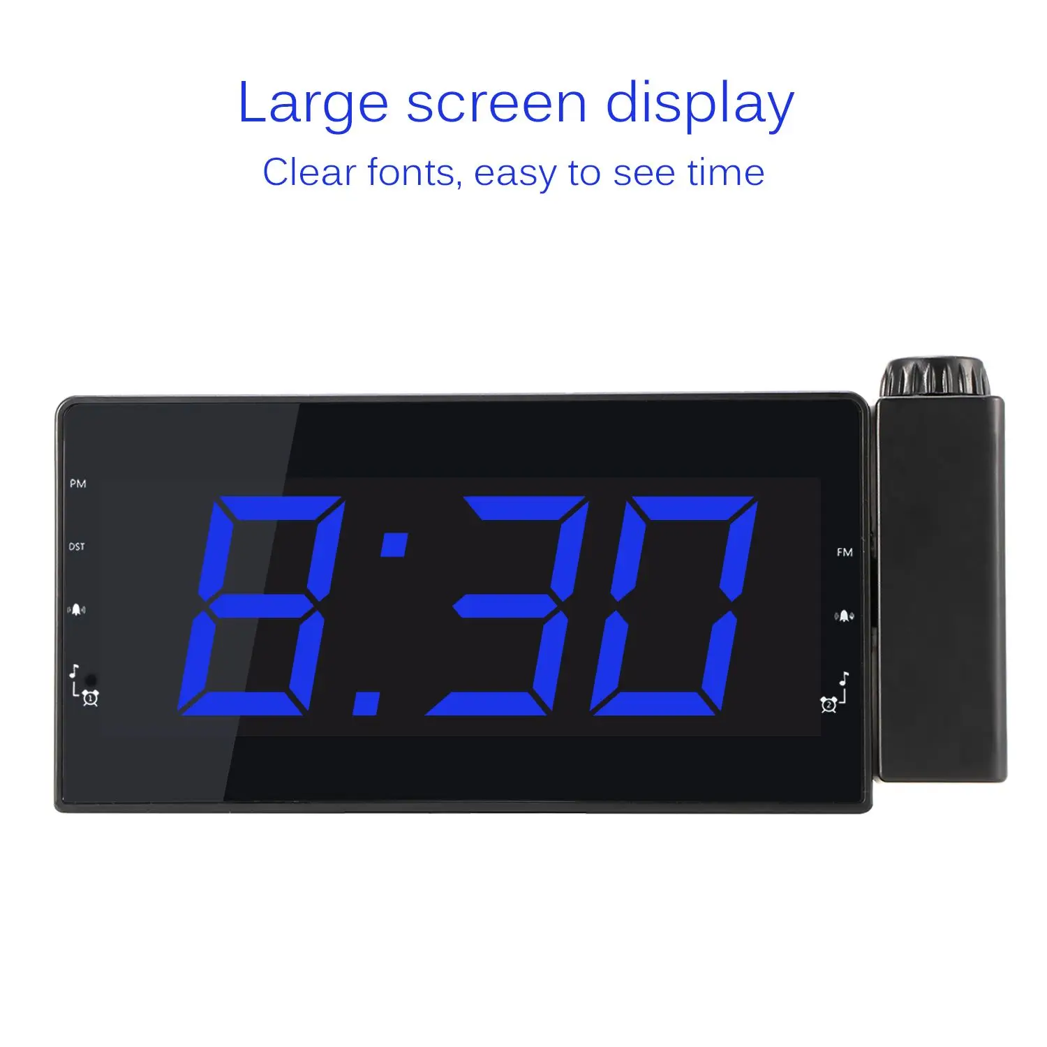 Проекция радио будильник светодиодный цифровой стол настольные часы функция