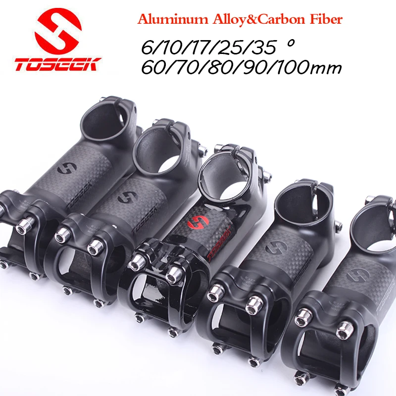 

Кронштейн руля велосипеда Toseek MTB, 6/10/17/25/35 градусов, 60/70/80/90/100 мм