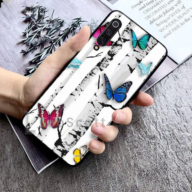 

Butterfly cute color Phone Case For Xiaomi redmi Mi A1 A2 5 6 6PLUS 8 9 SE Lite MIX 2 2S MAX 2 3 Pocophone F1