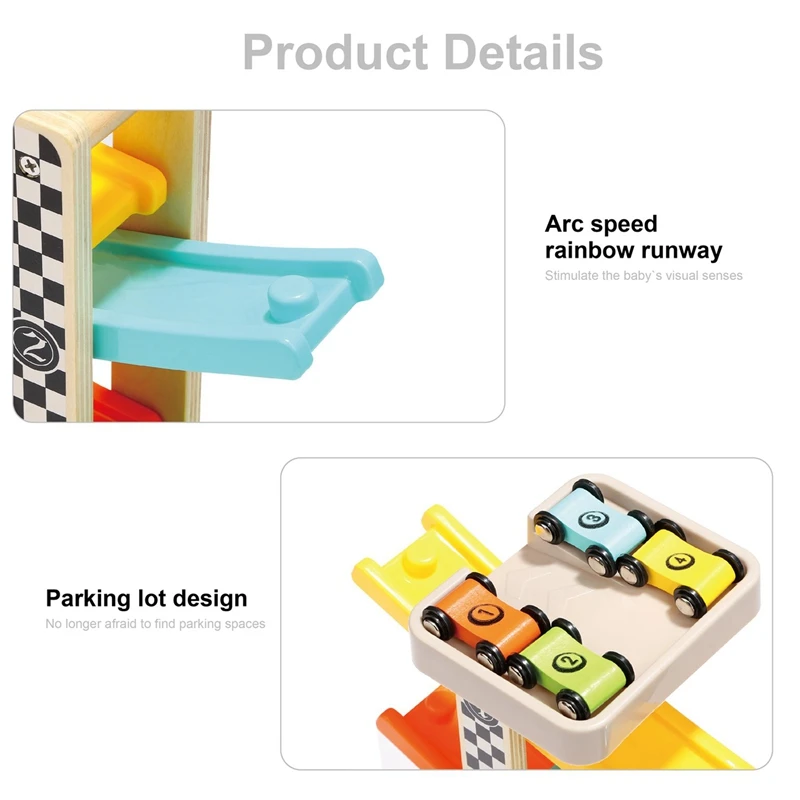 Игрушки для малышей 12 лет подарки мальчиков и девочек деревянная гоночная