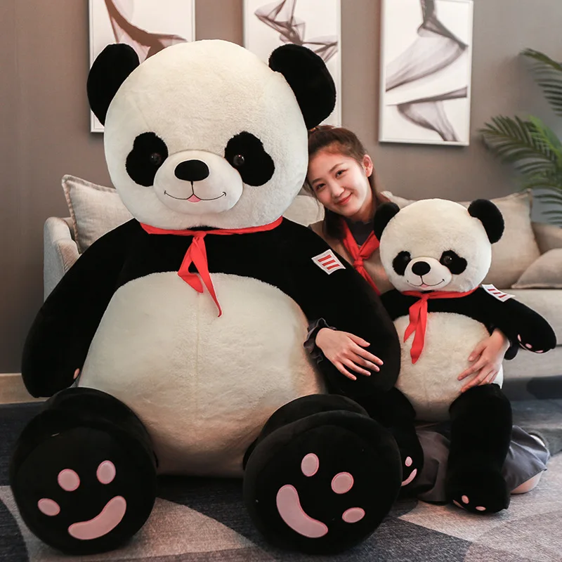 New Large Size Teddy Bear Plush Toy Lovely Giant Panda Huge Stuffed Soft Dolls Kids Birthday Gift For Girlfriend