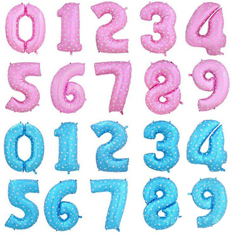 1 шт. декоративные фольгированные шары в виде цифр | Дом и сад