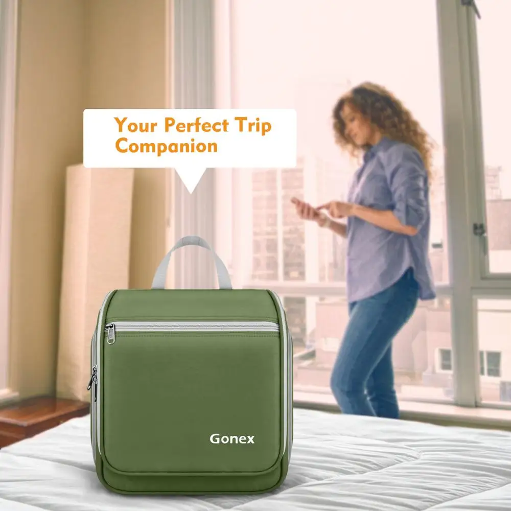 Подвесная сумка для туалетных принадлежностей Gonex водонепроницаемый дорожный