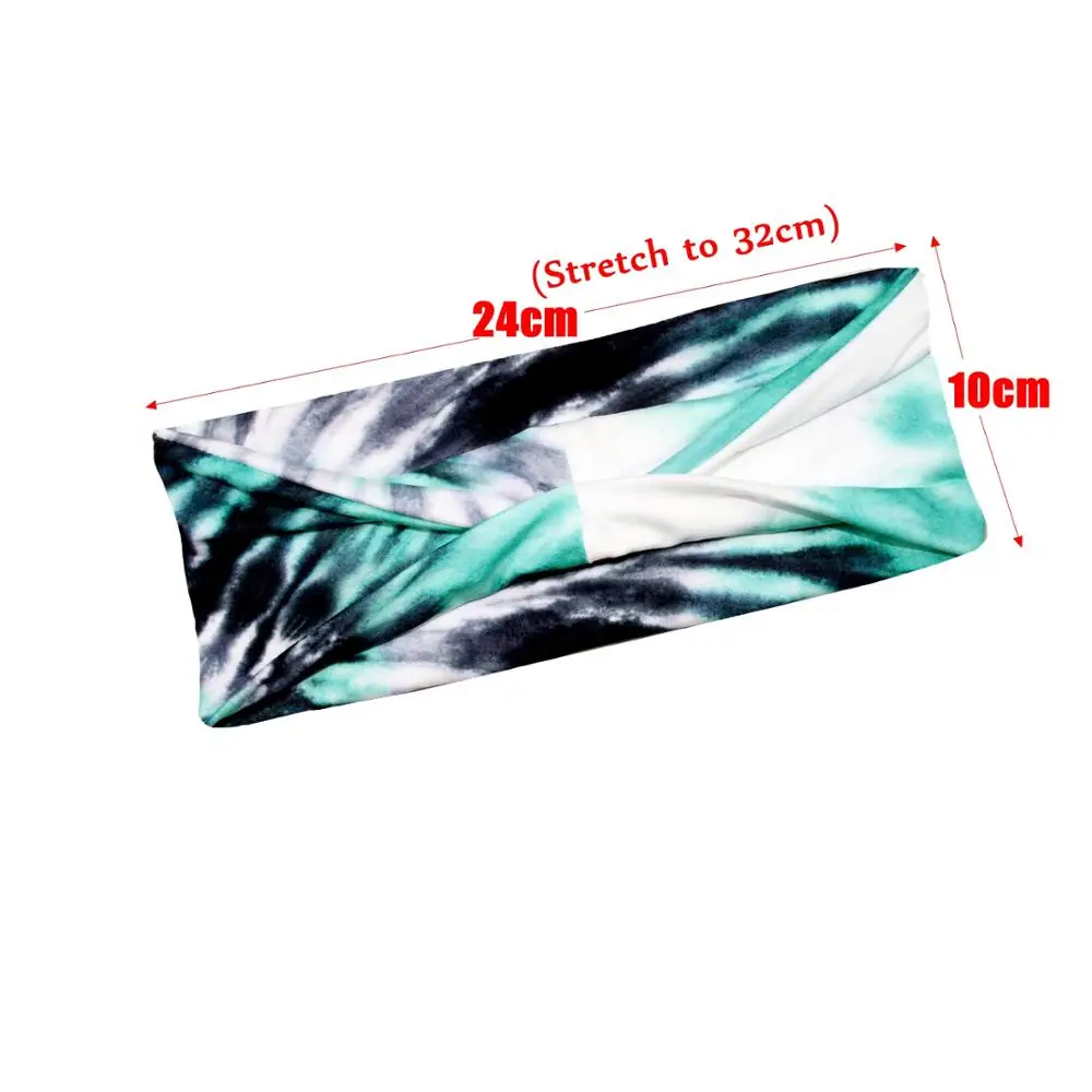 

New Fashion Head Scarf Quick Dry Sport Sweat-absorbent Turban Stretchy Cotton Women Fashion Headband Yoga Hair Band Head Scarf