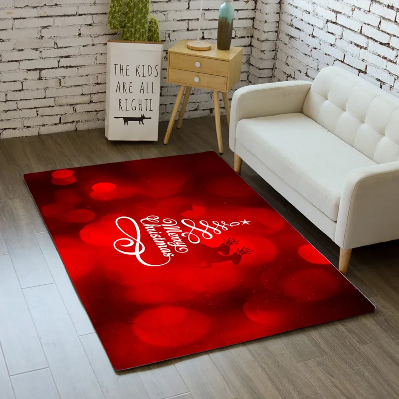 Счастливого Рождества ковер мультфильм Спальня детский игровой коврик мягкой