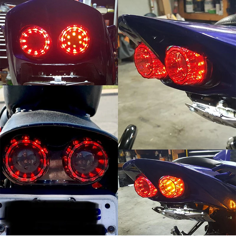 Универсальный 12V световой сигнал мотоцикла задний стоп-сигнал поворота
