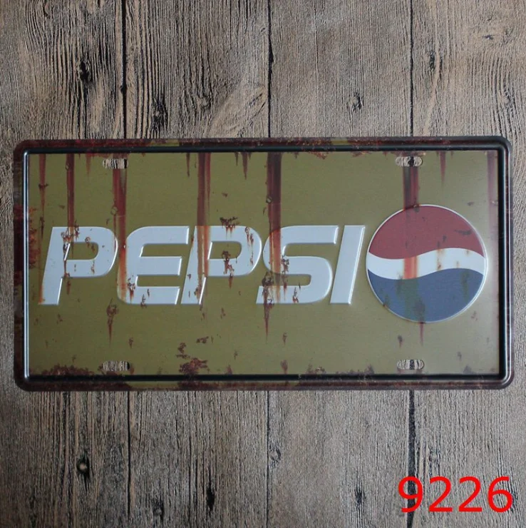 

American plate iron painting wall hanging bar Cafe Restaurant wall creative decoration retro nostalgic wall decoration