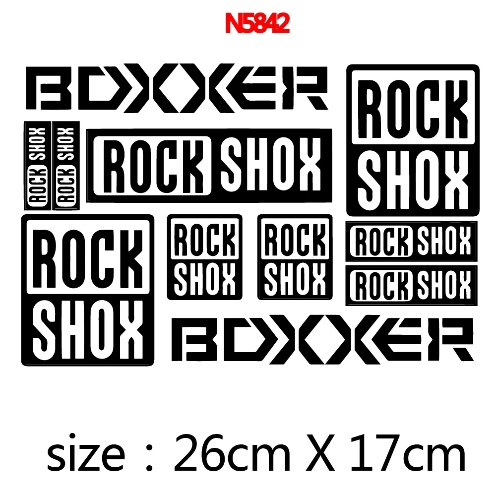 Графические Наклейки для RockShox 12 штук четырехъядерных чехлов | Автомобильные