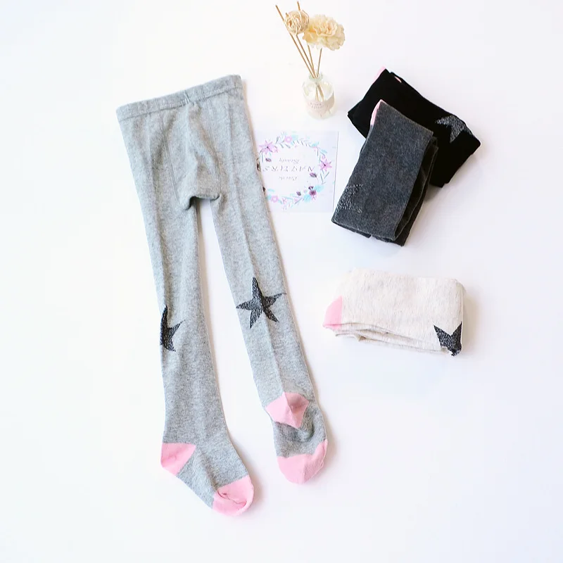 Новые осенние детские колготки Детские в Корейском стиле Колготки для девочек с