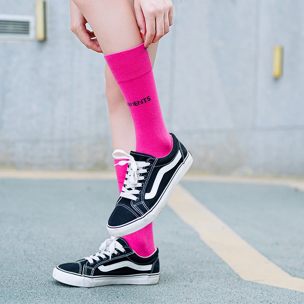 Носки женские хлопковые в стиле ретро свободные дизайнерские рождественские