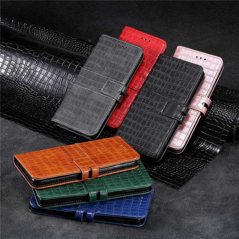 Роскошный кожаный чехол бумажник из крокодиловой кожи для Samsung Galaxy S6 S7 S8 S9 S10 A70 A50