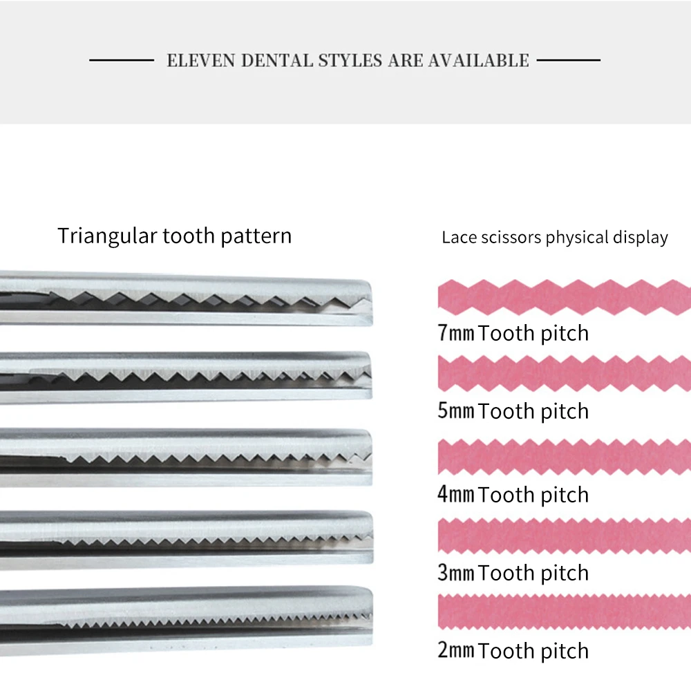 Ножницы для шитья из нержавеющей стали зубчатые круглые рукоделия сделай сам