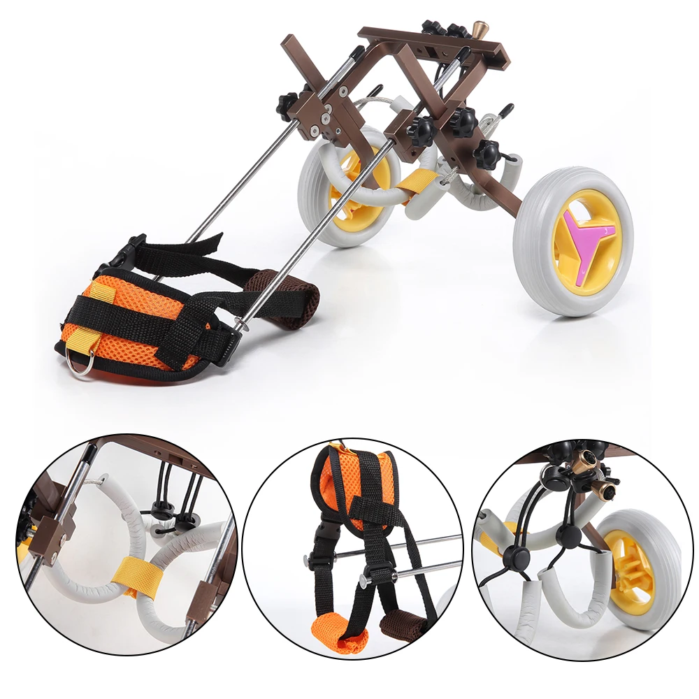 

Pet Wheelchair Disabled Dog Old Dog Cat Walking Assisted Car Adjustable Lightweight Hindee Legs Rehabilitation Dog Wheelchair