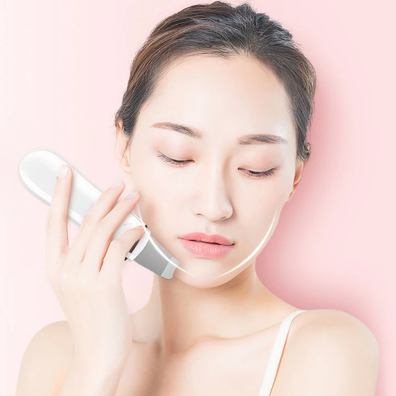 

Ultrasound Skin Scrubber Facial Scrubber Spatula Blackhead Removal Pore Cleaner for Women Facial Deep Cleansing