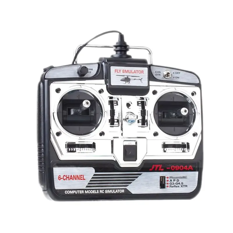 

6CH RC Flight Simulator JTL-0904A Support Real RF7 G7 Phoenix 5.0 XTR Drone Mode