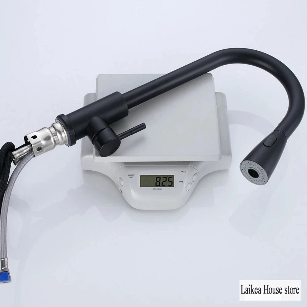 

Stainless Steel Kitchen Faucet Hot Cold Water Way Outlet Pipe Tap Basin Plumbing Hardware Sink Faucets Sprayer Head Kitchen Tap