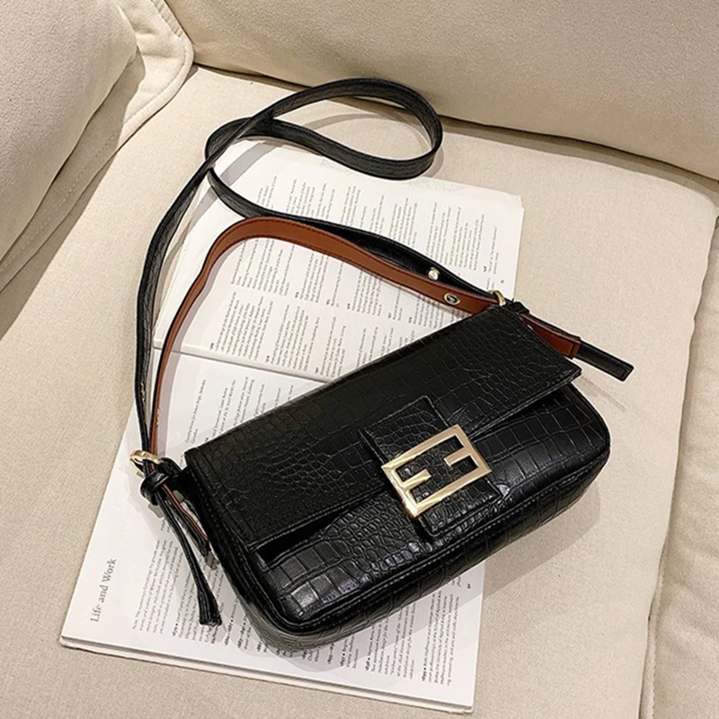 Модная женская сумка с узором крокодиловая кожа дизайнерские сумки маленький