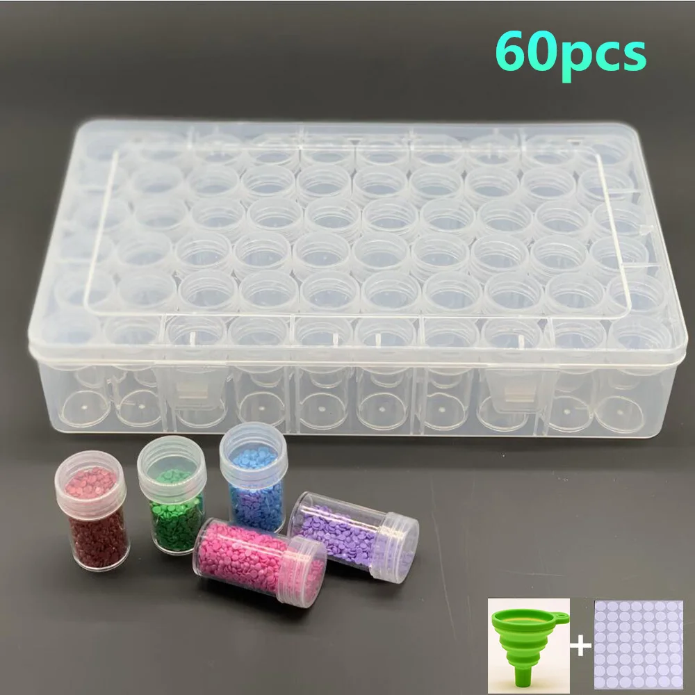 

New 28/32/38//56/60//64/80 mesh removable diamond painting accessories diamond embroidery box PP plastic box storage box family