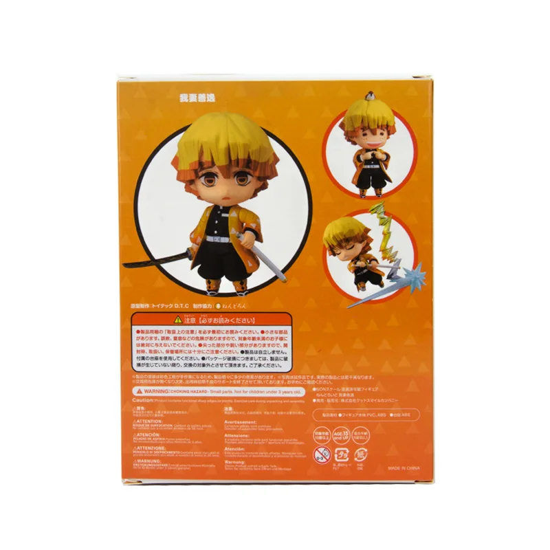 

Anime Demon Slayer Kimetsu No Yaiba Agatsuma Zenitsu Action Figure Model Toy 100mm Zenitsu PVC Figurine Cute Toys