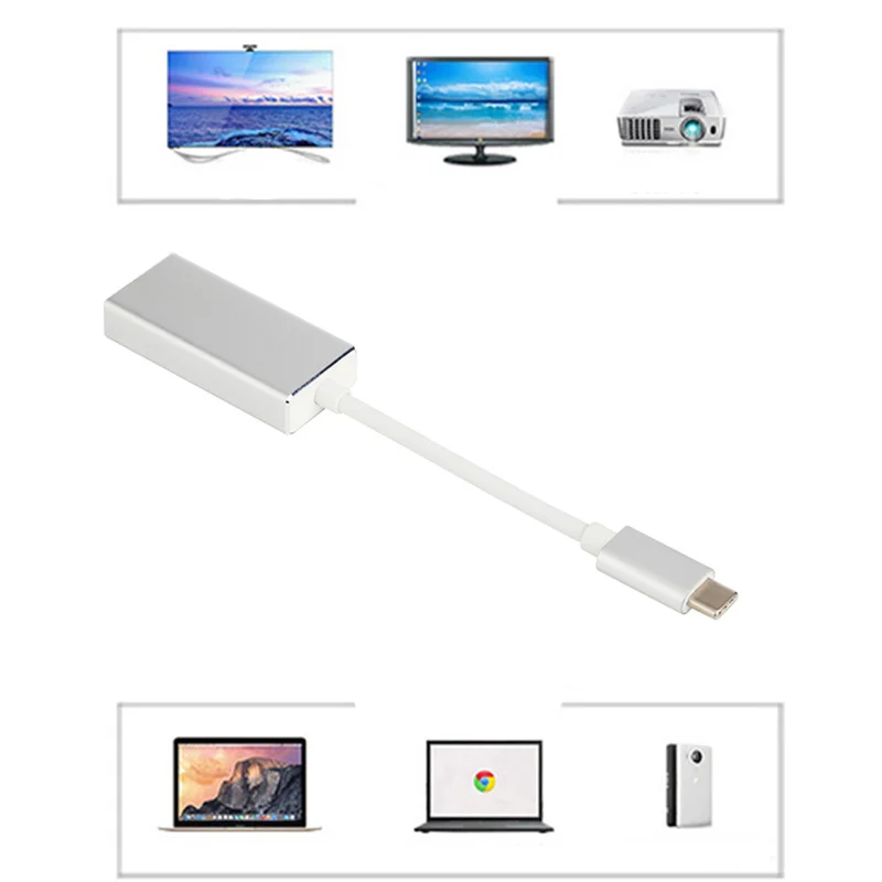 Кабель конвертер с USB 3 1 на Порт DP 10 Гбит/с 4K 30 Гц 1080P 60 видео AV адаптер для Macbook Air