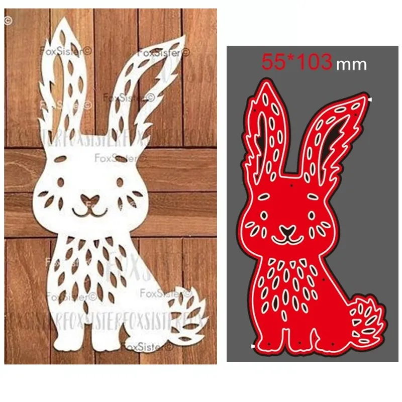 

metal cutting dies cut die mold Animal rabbit decoration Scrapbook paper craft knife mould blade punch stencils dies